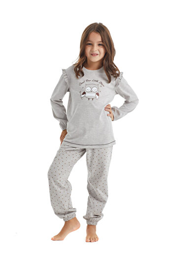 Blackspade Girl's Pajama Set 60345 - Beige Melange