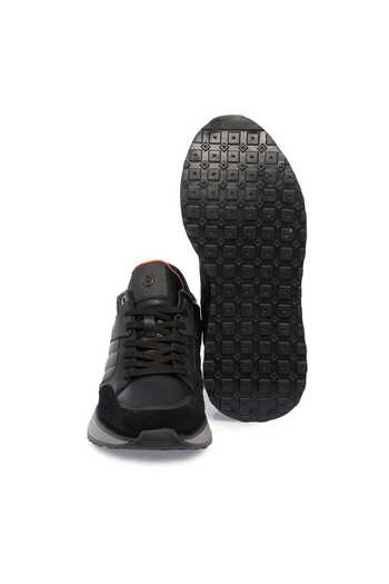 Tergan Siyah Hakiki Deri Erkek Sneaker - E23S1AY56381-A23