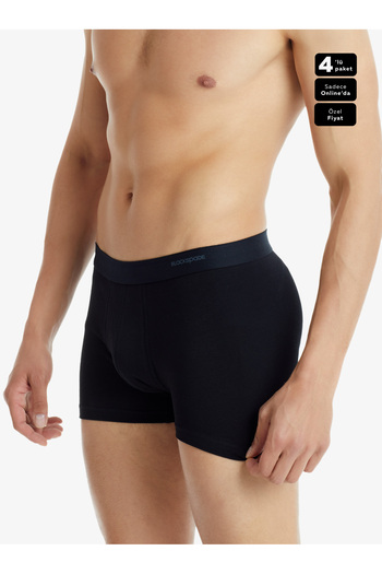 Blackspade Erkek Boxer 4lü Paket Daily Comfort 9690 - Siyah