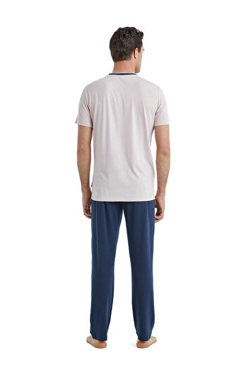 Blackspade Men's Pajama Set 40463 - Pink