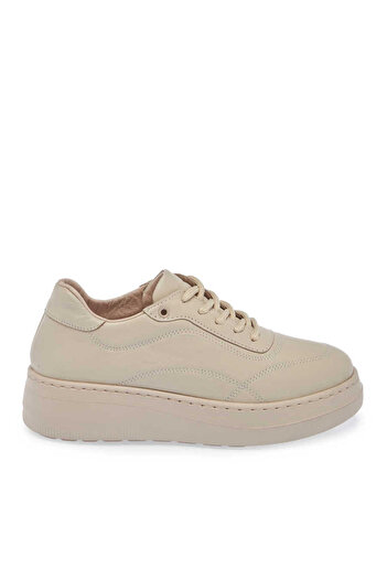 Tergan Bej Hakiki Deri Kadın Sneaker - K24S1AY67554-A25