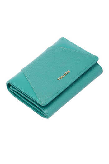 Tergan Blue Leather Women's Wallet - S1Cb00005815-T0T