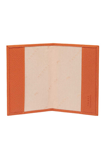 Tergan Orange Genuine Leather Unisex Passport Holder - S1Ps00001200-J35