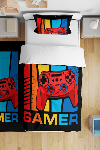 BelezaHome Gamer Gamer Single Baby Kids Bedding Set