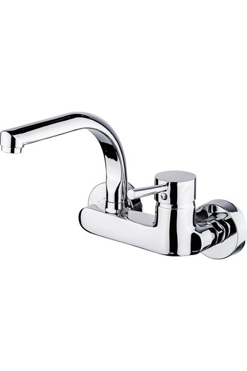 Sardıcı Sardıcı Flor Series Wall Mounted Chrome Kitchen Faucet Five Years Warranty