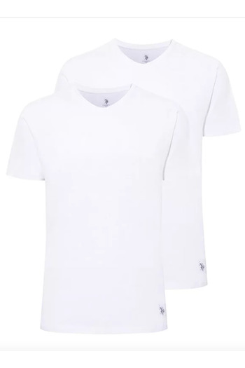 U.S. Polo Assn. Men's Uspa 100% Cotton Licensed Tank Top Fair Shoes Round Neck Short Sleeve