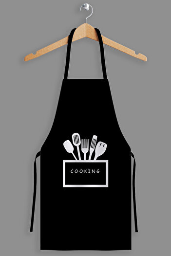 AYSHOME Ays Home Cooking Black Kitchen Apron