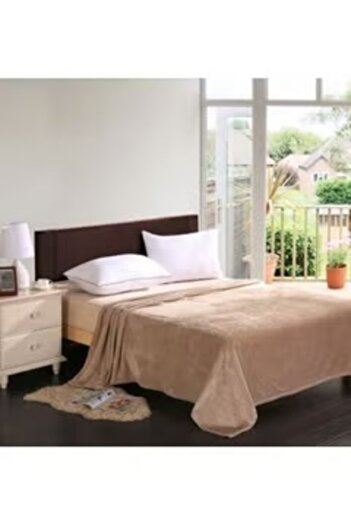 smart home Soft Flannel Fleece Single Size Blanket Flannel Beige