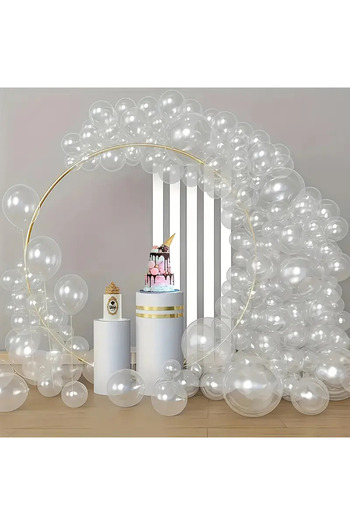 Balon marketi 30Pcs 12 Inch Transparent Balloon Birthday Indoor Balloon