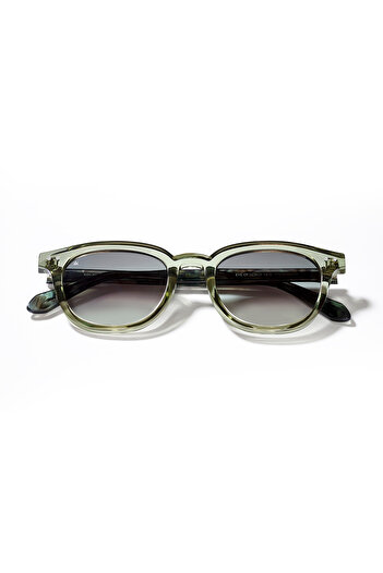 EYE OF HORUS Aventurine-3000 C4 Khaki Acetate Unisex Sunglasses