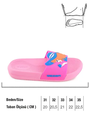 GEZER Girl's Summer Pu Suitable for Wet Floor Home Bathroom Garden Pool Slippers