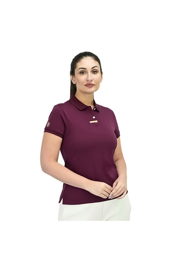 Giordano Women's Slim Fit Embroidery Bold Polo (Liquid Touch)