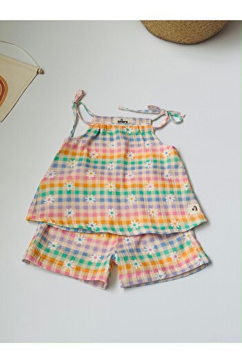 Zebra I ADJUSTABLE ROPE STRAP MUSLIN BOTTOM TOP SET SET