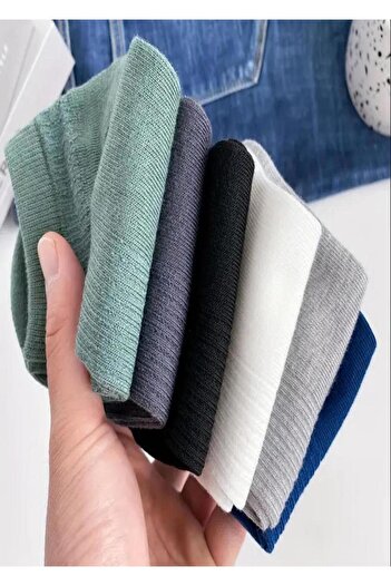 Ozzy Socks 6 Pairs of Stylish Cotton Striped Booties Socks Colorful Set