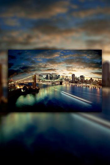 Hediyeler Kapında 100x140 City Night Duvar Kanvas Tablo