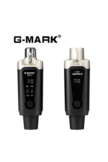 Choice Black Wireless Microphone System G-MARK GX1.1 UHF XLR Adapter 16 Channels Audio Transmitter And Rece