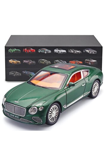 choice2 green with box 1:24 Continental GT Model Car Alloy Diecast Toy Car Collectible Pull Back Toy Vehicle