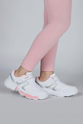 Jump 30037 White - Pink Girl's Sneaker Casual Sneakers