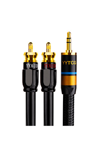 Choice 0.5m 2RCA to 3.5MM RCA Cable HiFi 3.5mm to 2rca Audio Cable for MP3 MP4 PC Phone Amplifiers Mixer 4N