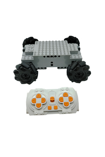 Choice عجلات Mecanum Technical MOC EV3 Mecanum 4WD الكهربائية لبناء المركبات RC Universal Omnidir