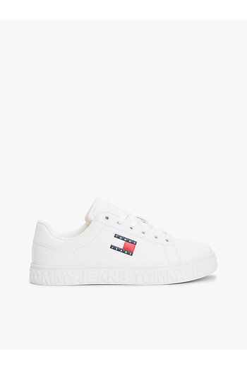 Tommy Hilfiger Pohodlné dámské bílé tenisky – ploché dno, nízký kotník, logo En0En02703-Ybs