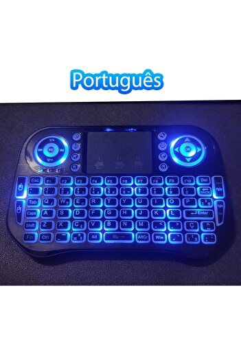 Choice Portuguese Bluetooth Wireless Mini Keyboard Backlit 2.4G USB English Russian French Spanish Portugue