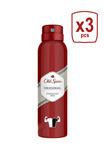 Old Spice DEODORANT 150ML ORIGINAL MEN X 3