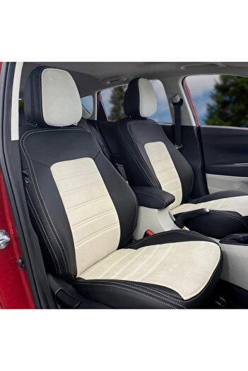 K-Design Hyundai Bayon Araca Özel Oto Koltuk Kılıfı - Taytüyü ve 1.Kalite Deri