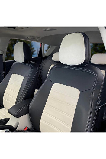 K-Design Hyundai Bayon Araca Özel Oto Koltuk Kılıfı - Taytüyü ve 1.Kalite Deri