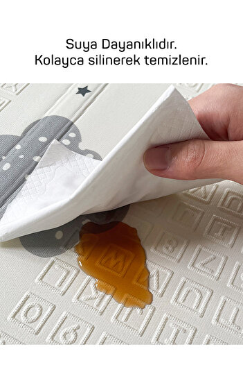 Circle Toys Neşeli Zürafa + Taşıtlar , Katlanabilir Çocuk Oyun Halısı – 150X200X1 cm - Taşıma Çantası Yanında