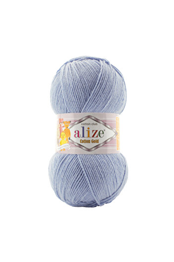 Alize Cotton Gold - 481 Блакитна пряжа для в'язання (5 штук)