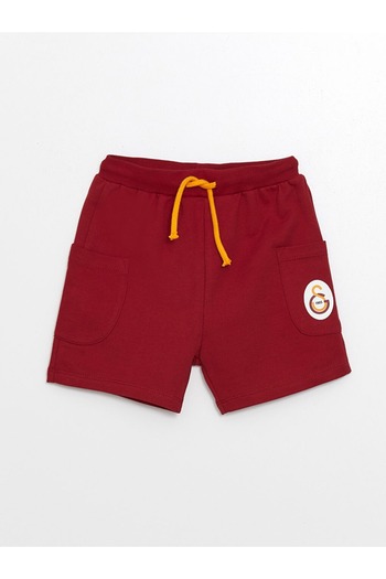LC Waikiki Lcw Kids Red Elastic Waist Yellow Red Printed Baby Boy Shorts