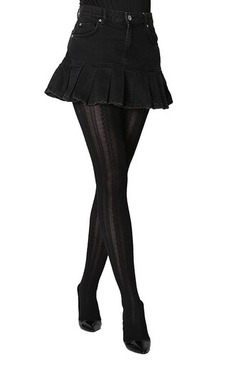 Daymod Sonya Cotton Pantyhose Black