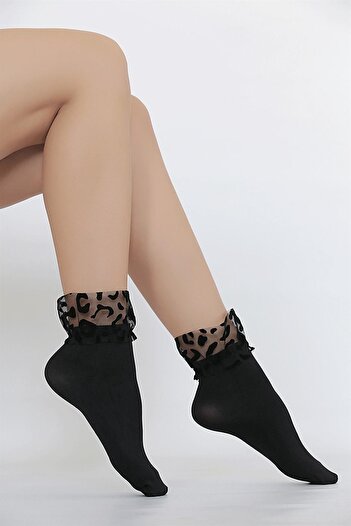 Daymod Κάλτσες Mycro Tulle 2 Socket Μαύρες