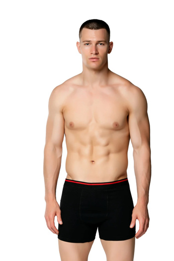 DONLİZZA Sedef Star Men's Lycra Boxer Black