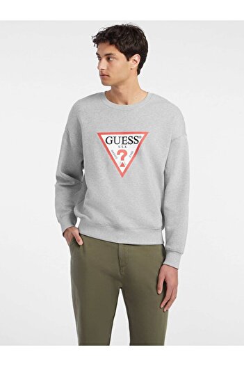 Guess Jeans Brand Logo Gj Cn Os Iconic Triangle Sweatshirt