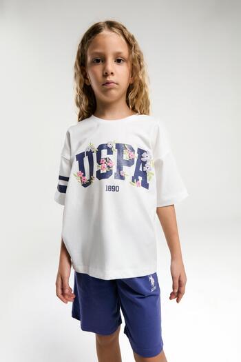 U.S. Polo Assn. Kids 100% Cotton / 100% Cotton Girl's Bermuda Suit