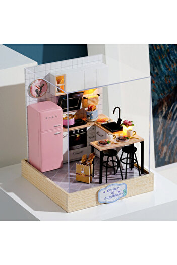 Choice QT-027 Doll House Kit Mini DIY Flower House Handmade 3D Puzzle Assembly Building Toys Home Bedroom D