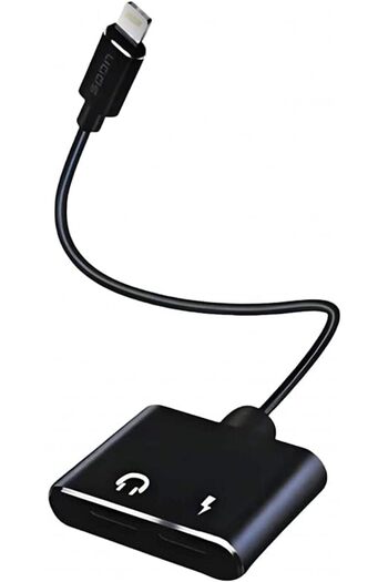 erorex Iphone Adapter Headphone Adapter For Iphone Dual Lightning Audio And Charger Adapter Dongle Cable