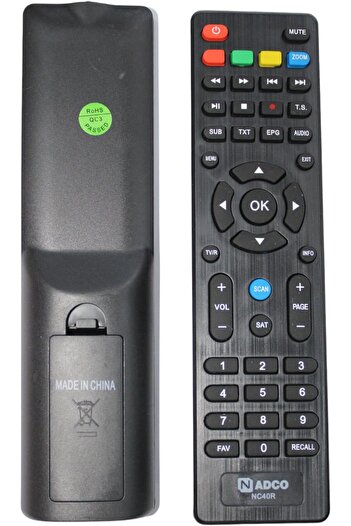erorex جهاز تحكم عن بعد لتلفزيون تليزون Tz661 أسود