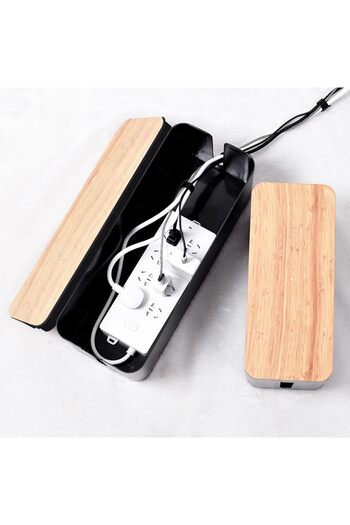 erorex Cable Management Box Sets Of 2 Cable Organizer Boxes For Extension Cord Power Stripe Surge