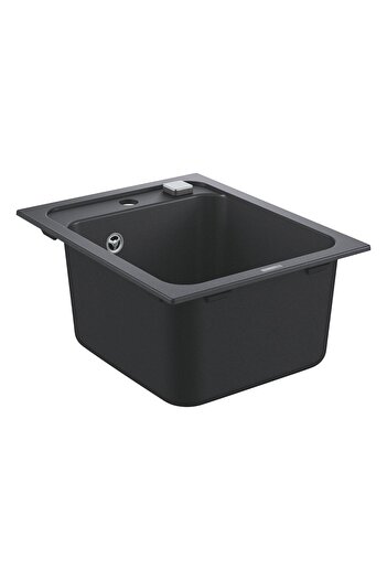 Grohe Chiuveta compozit Grohe 31650AP0, 400x500 mm, montare pe blat, kit montaj si evacuare inclus, Negru