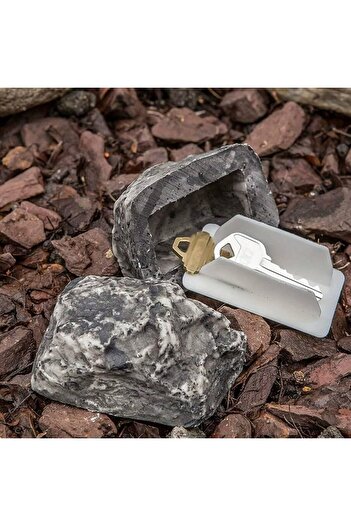 erorex Hide A Key Outside In A Fake Rock Fake Resin Key Stone Hide A Key Outdoor Waterproof Key Hiders
