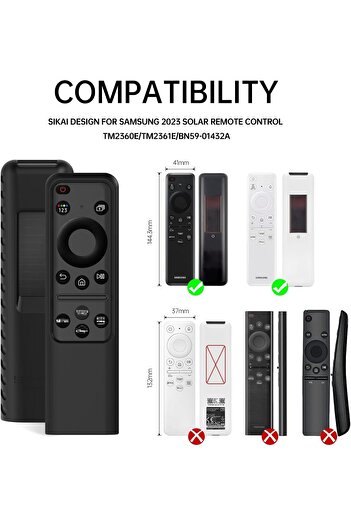 erorex غطاء سيليكون لجهاز التحكم الصوتي Hisense Erf3A90 يناسب جهاز التحكم Hisense U7G U9G U8 Series 4K Uled