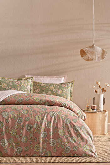 Puffy Ramos Double Duvet Cover Set Brick Color