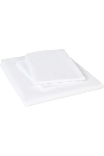 erorex White King Flat Sheet Set 3 Piece Set