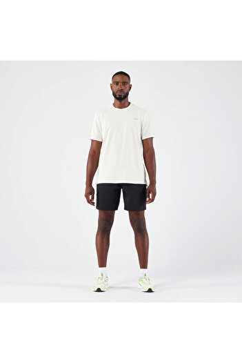 Decathlon Ανδρικό μπλουζάκι για τρέξιμο Kiprun - Off White - Kiprun Run 500 Dry