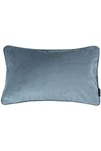 erorex Velvet Plain Matt Decorative Cushion Poly Filled Petrol Blue 50X30Cm