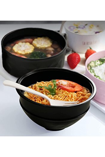 erorex Microwave Ramen Cooker Ramen Bowl Set Lid Chopsticks College Dorm Room Essentials Girls, Boys,