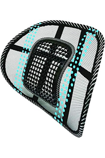 erorex Back Cushion Waist Support Car Mesh Back Support With Massage Beads For Car Seats Office Chair